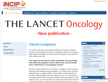 Tablet Screenshot of cancerinpregnancy.org